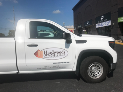 Hardwoods of Nashville Truck Graphics Photo